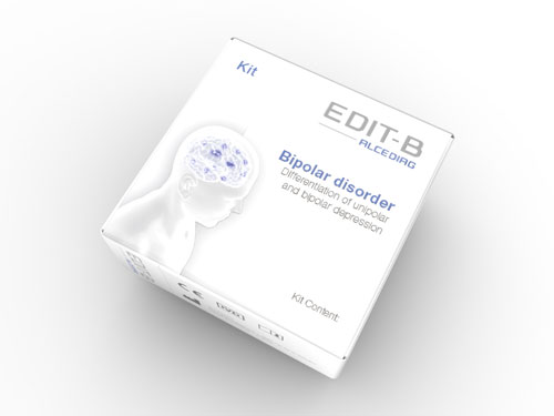 EDIT-B Kit Box, a blood test to differentiate depression and Bipolar Disorder